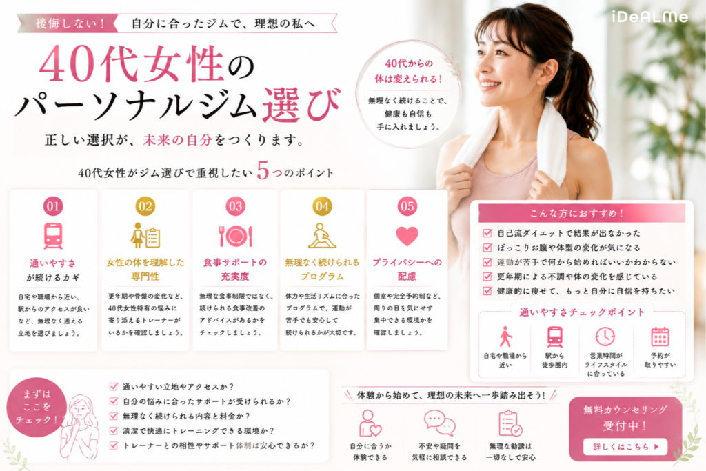 女性に向けてパーソナルジムおすすめ